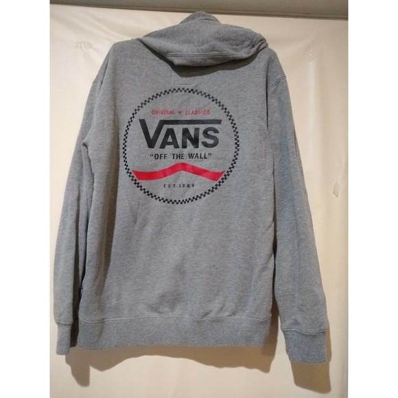 VANS Unisex Gray  Hooded Sweatshirt Size Medium (663) - Picture 2 of 12